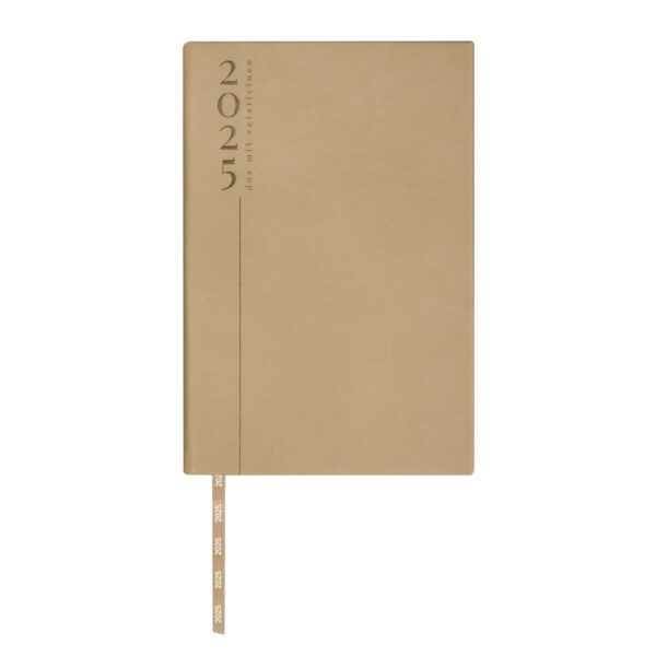Agenda Diaria Clásica 2025 Beige - Imagen 2