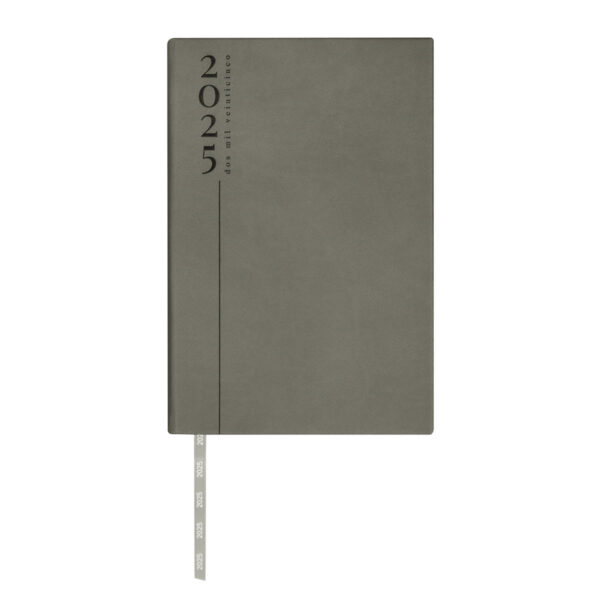 Agenda Diaria Clásica 2025 Gris - Imagen 2