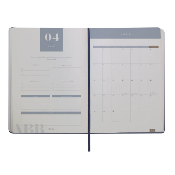 Agenda Diaria Ultra 2025 Azul - Imagen 4