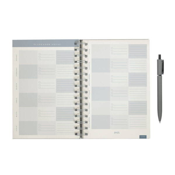 Agenda Diaria Lette 2025 Gris - Imagen 3