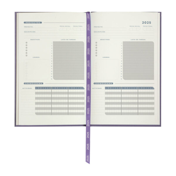 Agenda Diaria Terra 2025 Morado - Imagen 4