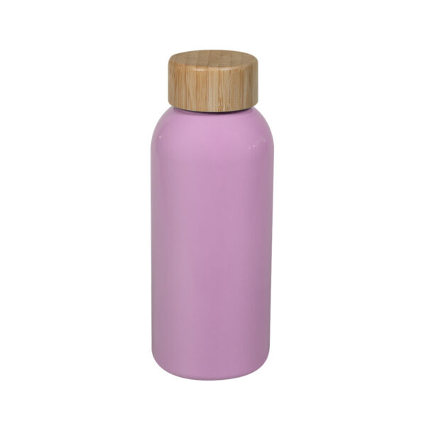 Cilindro Lemn Rosa Pastel Sólido