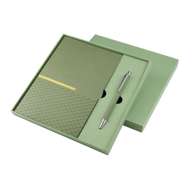 Set De Libreta Zlatna Verde